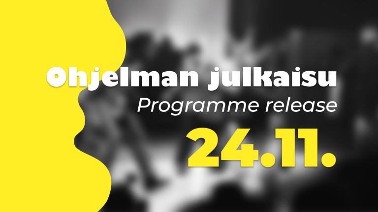 Save the date: Kesän 2027 pääohjelman julkaisu ja Early bird -liput myyntiin 24.11.
